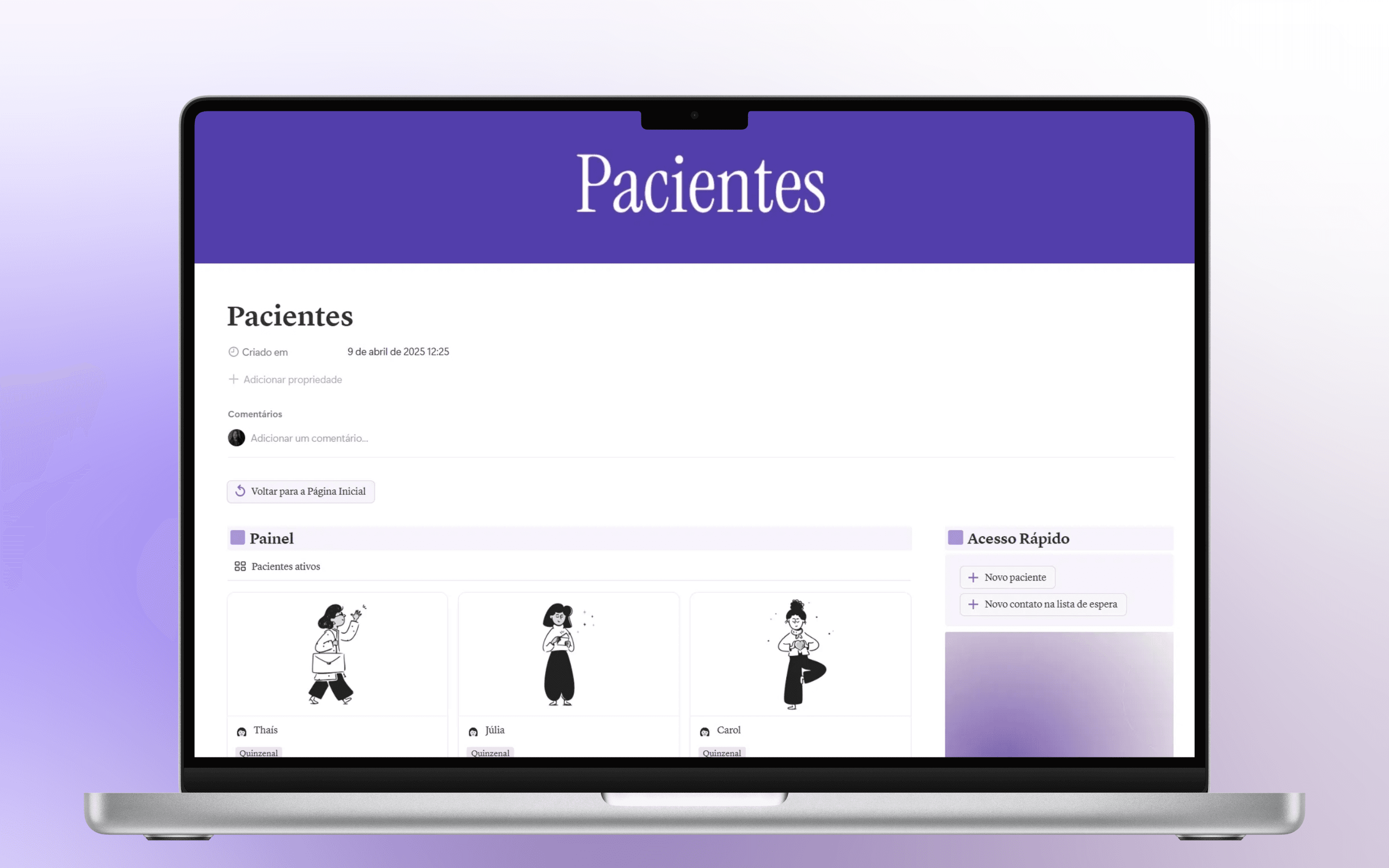 Central de pacientes